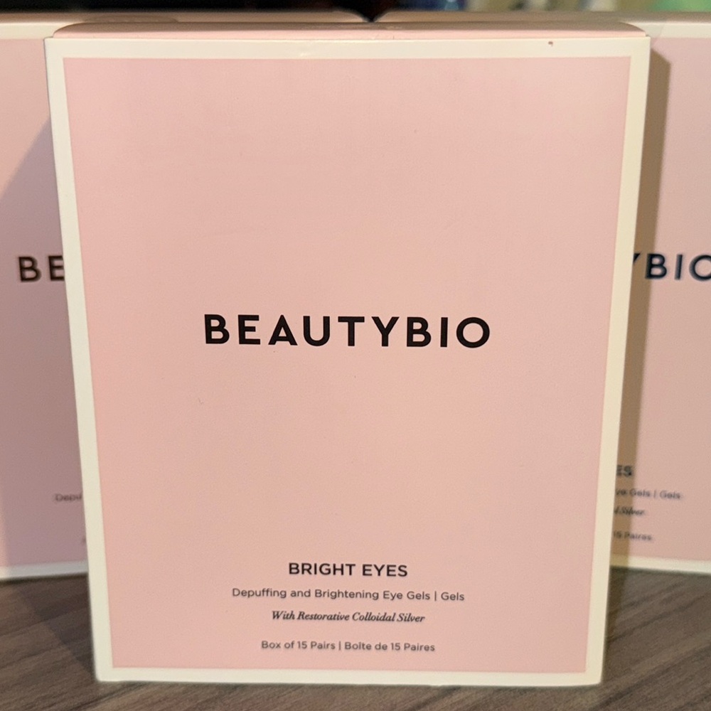 BeautyBio Bright Eyes Depuffing & Brightening Eye Gels | BNIB l Box of 15 pairs